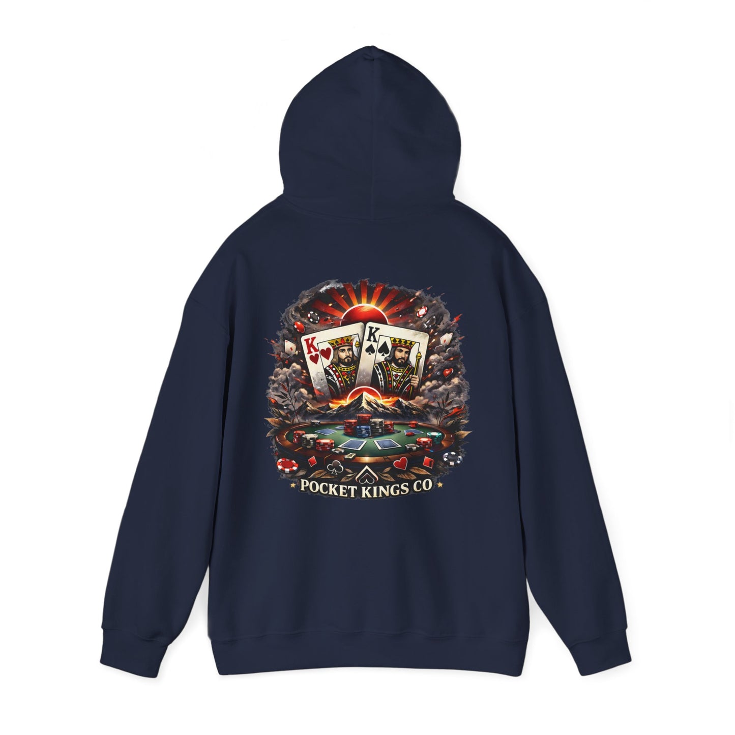 Rising Kings Hoodie – Poker Sunrise Back Graphic | PocketKingsCo