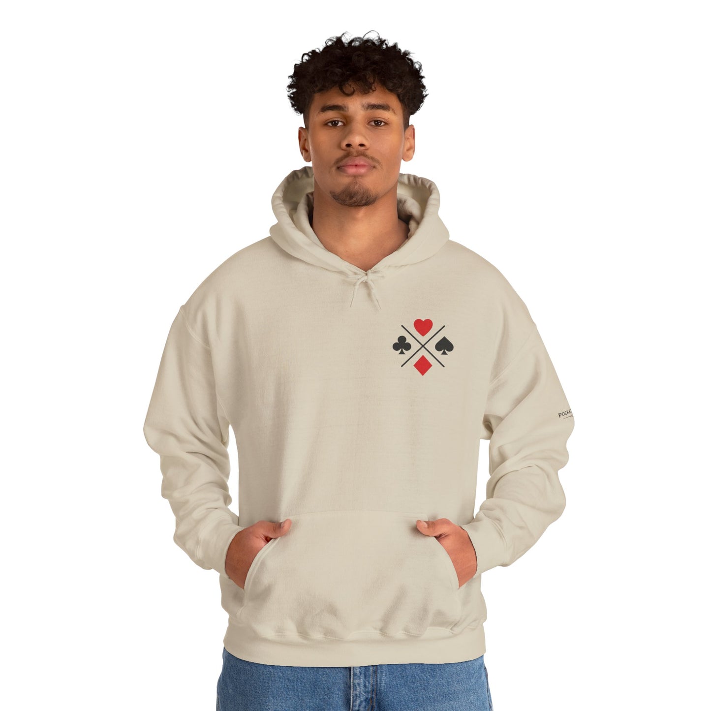 PocketKingsCo Poker Suits Hoodie – Minimal Poker Lifestyle Streetwear