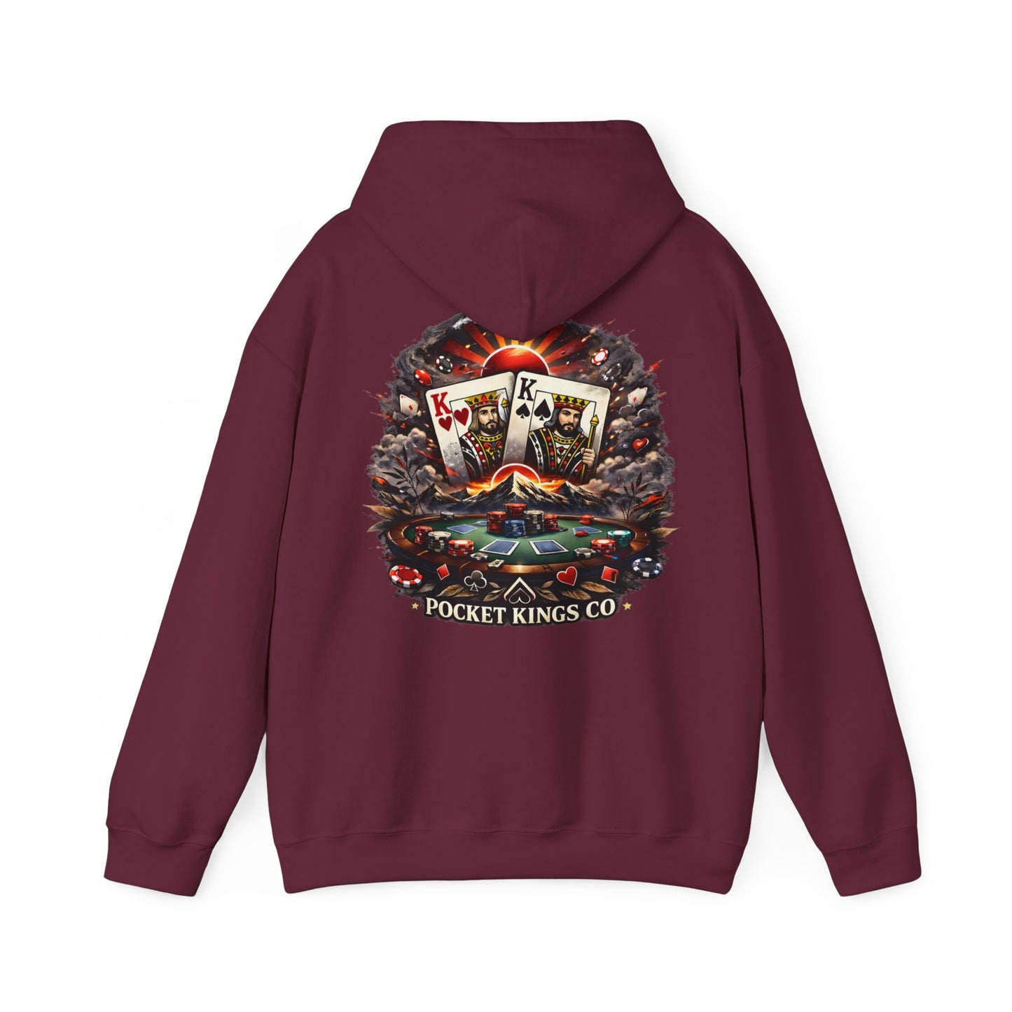 Rising Kings Hoodie – Poker Sunrise Back Graphic | PocketKingsCo