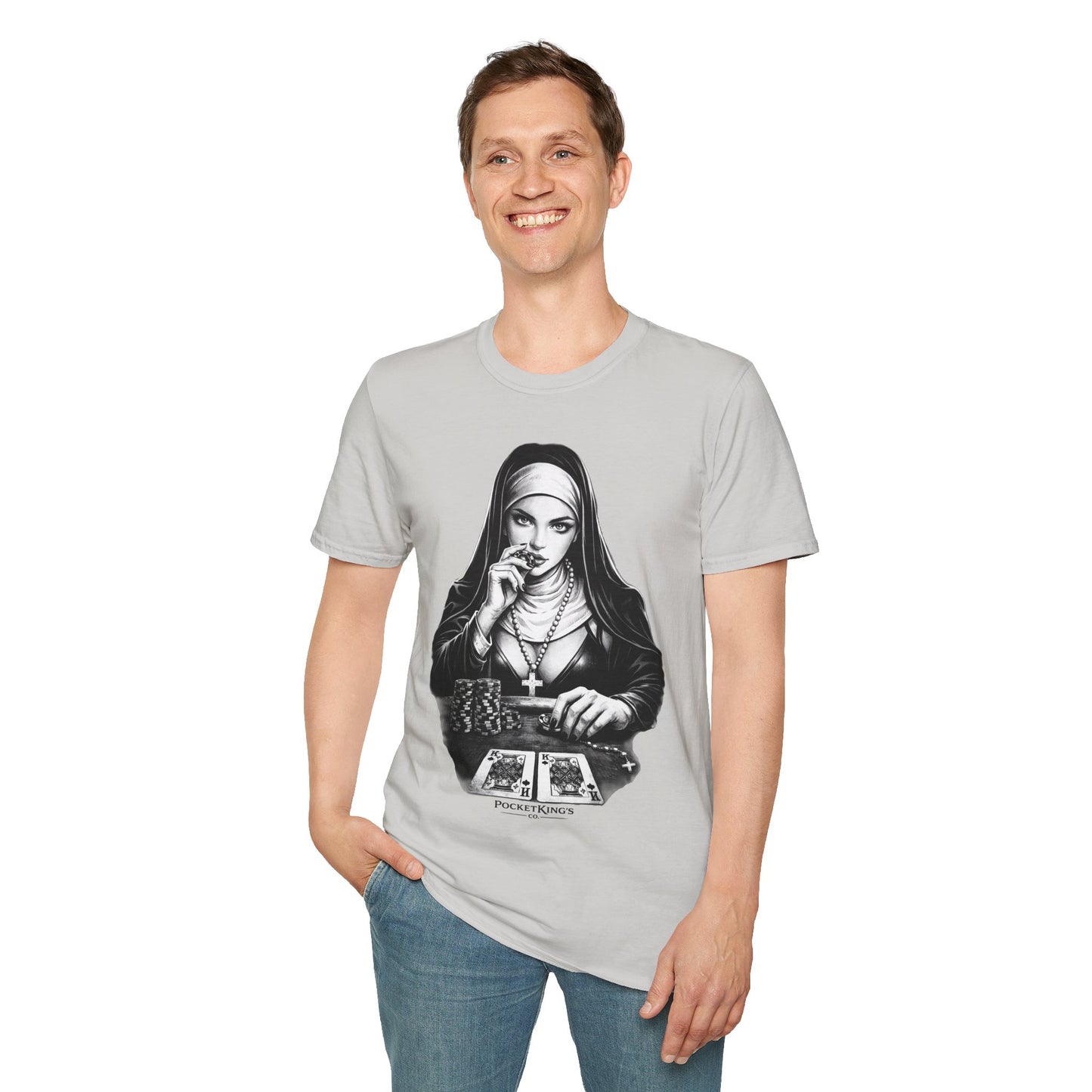 Pocket Kings Nun T-Shirt – Temptation PocketKingsCo Design