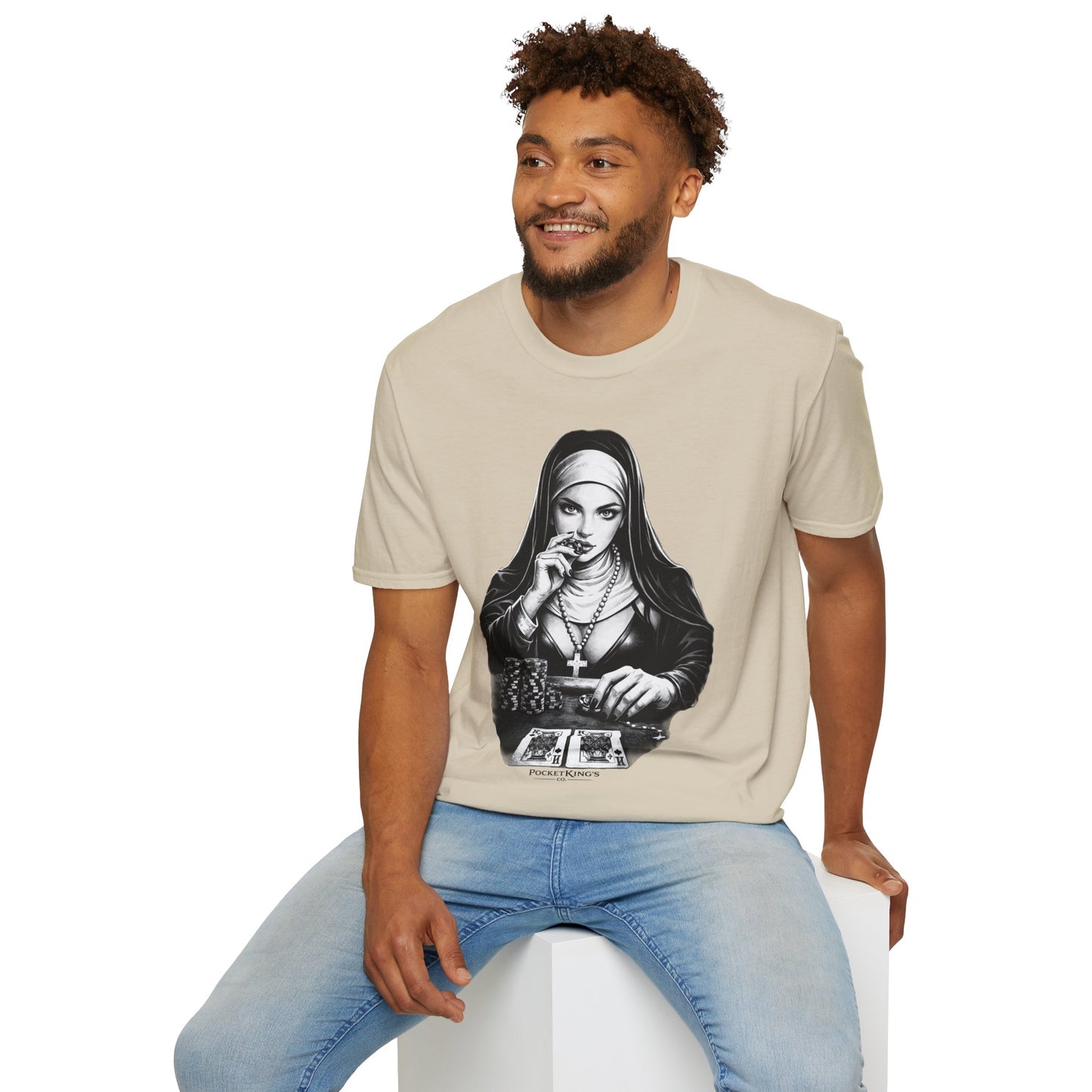 Pocket Kings Nun T-Shirt – Temptation PocketKingsCo Design