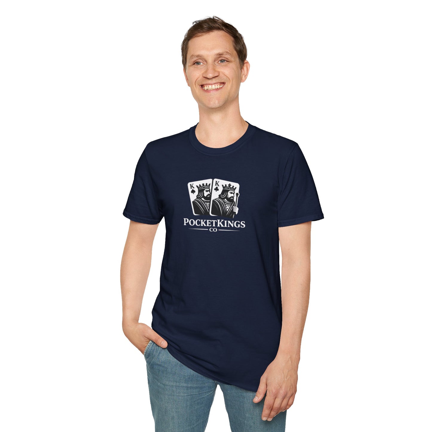 Classic Pocket Kings Logo T-Shirt – PocketKingsCo Signature Poker Tee