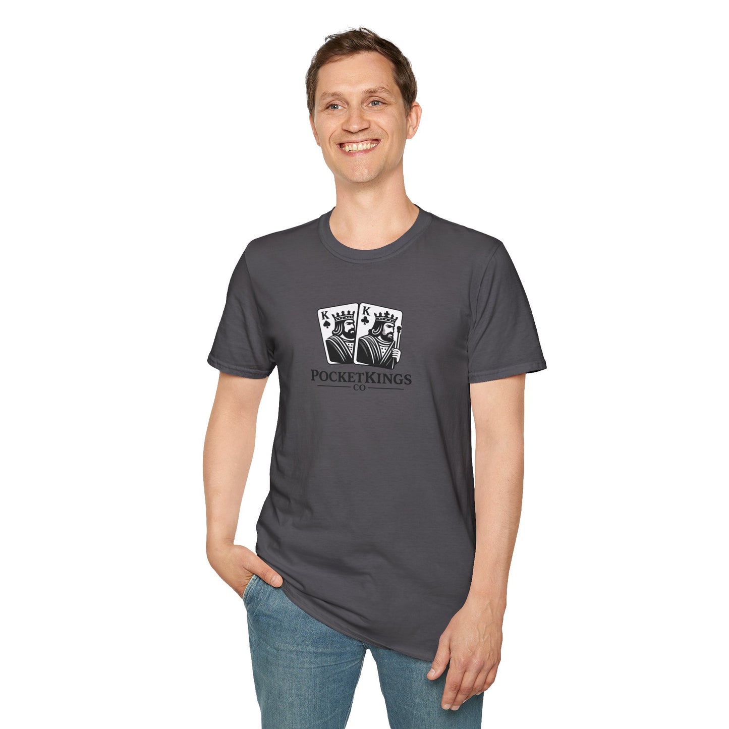 Classic Pocket Kings Logo T-Shirt – PocketKingsCo Signature Poker Tee