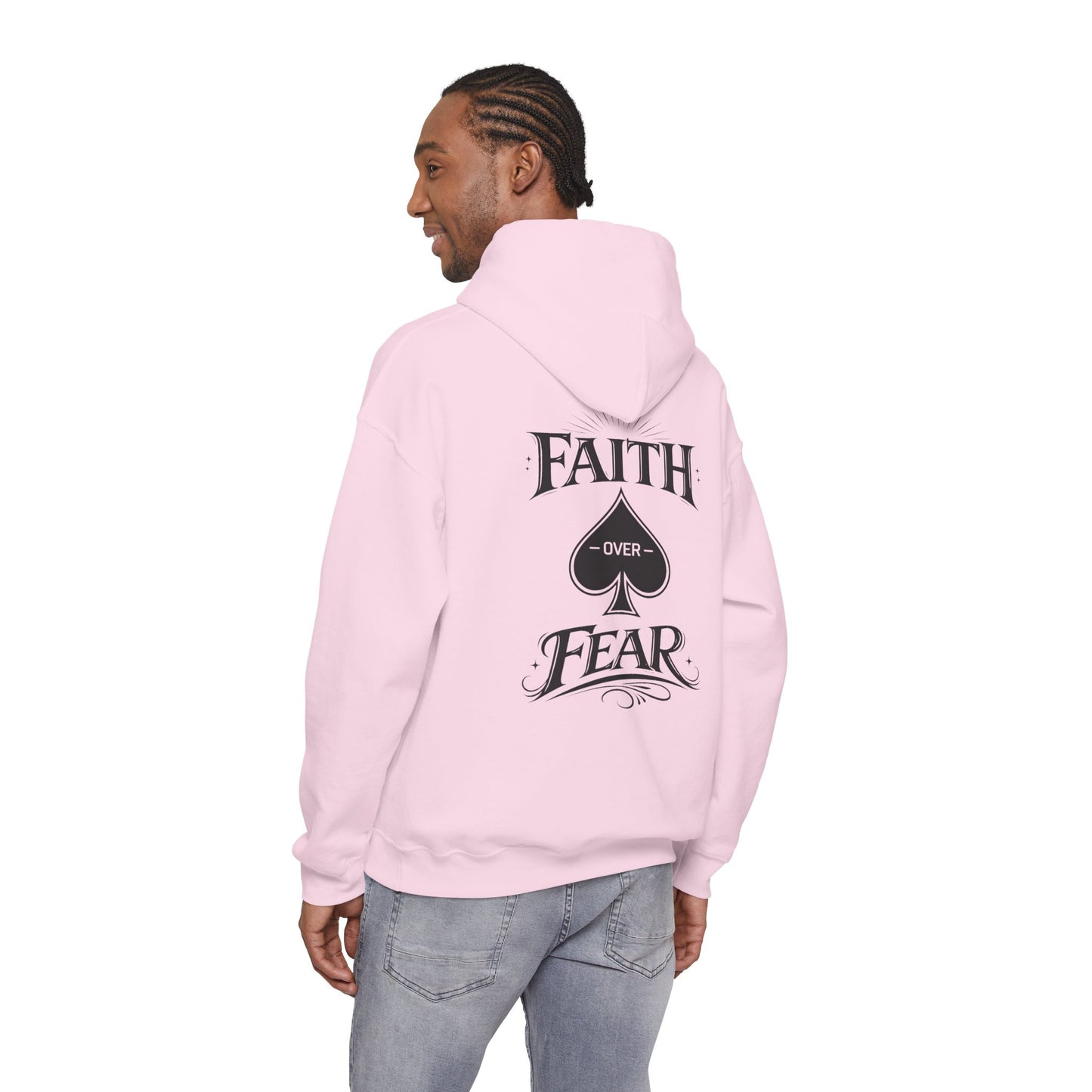 Faith Over Fear Back Print Hoodie – PocketKingsCo Poker Lifestyle
