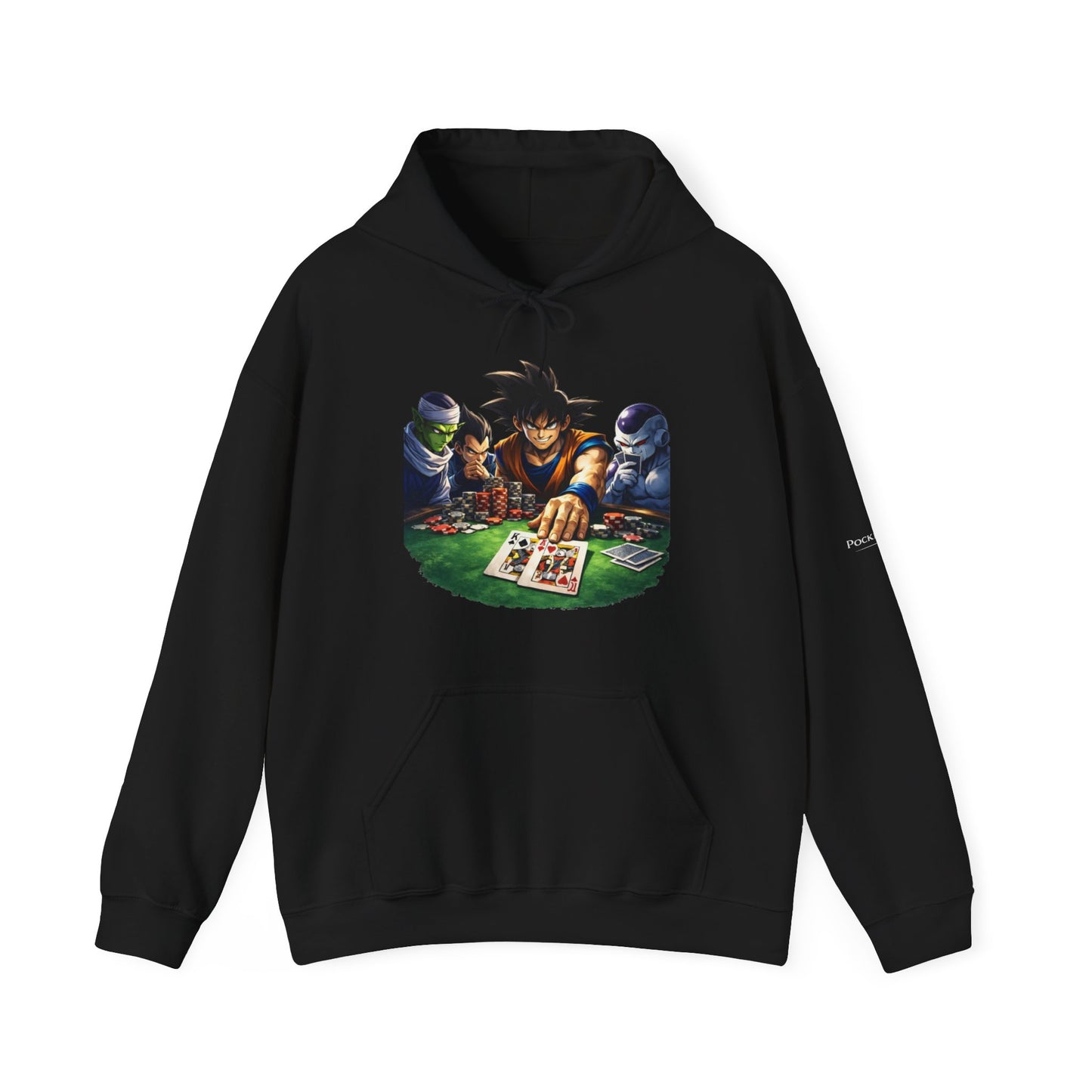 Saiyan Hoodie – Dragon Ball Inspired Poker Graphic | PocketKingsCo