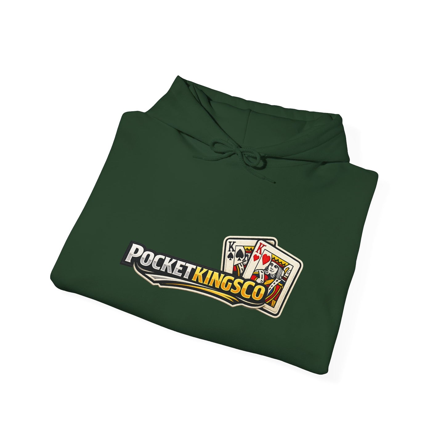 Pocket Kings Co. Logo Hoodie — Retro Playing Cards Graphic Sweatshirt