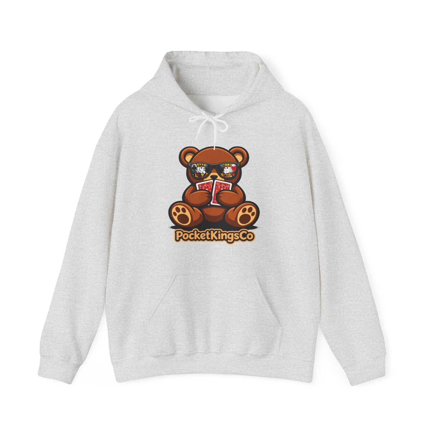 High Roller Teddy – Poker Graphic Hoodie | Pocket Kings Co