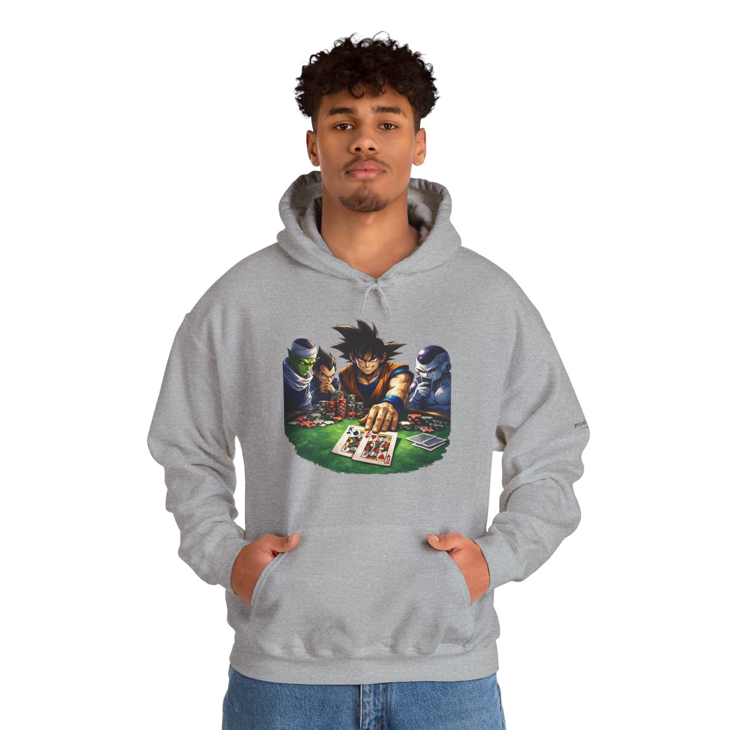 Saiyan Hoodie – Dragon Ball Inspired Poker Graphic | PocketKingsCo