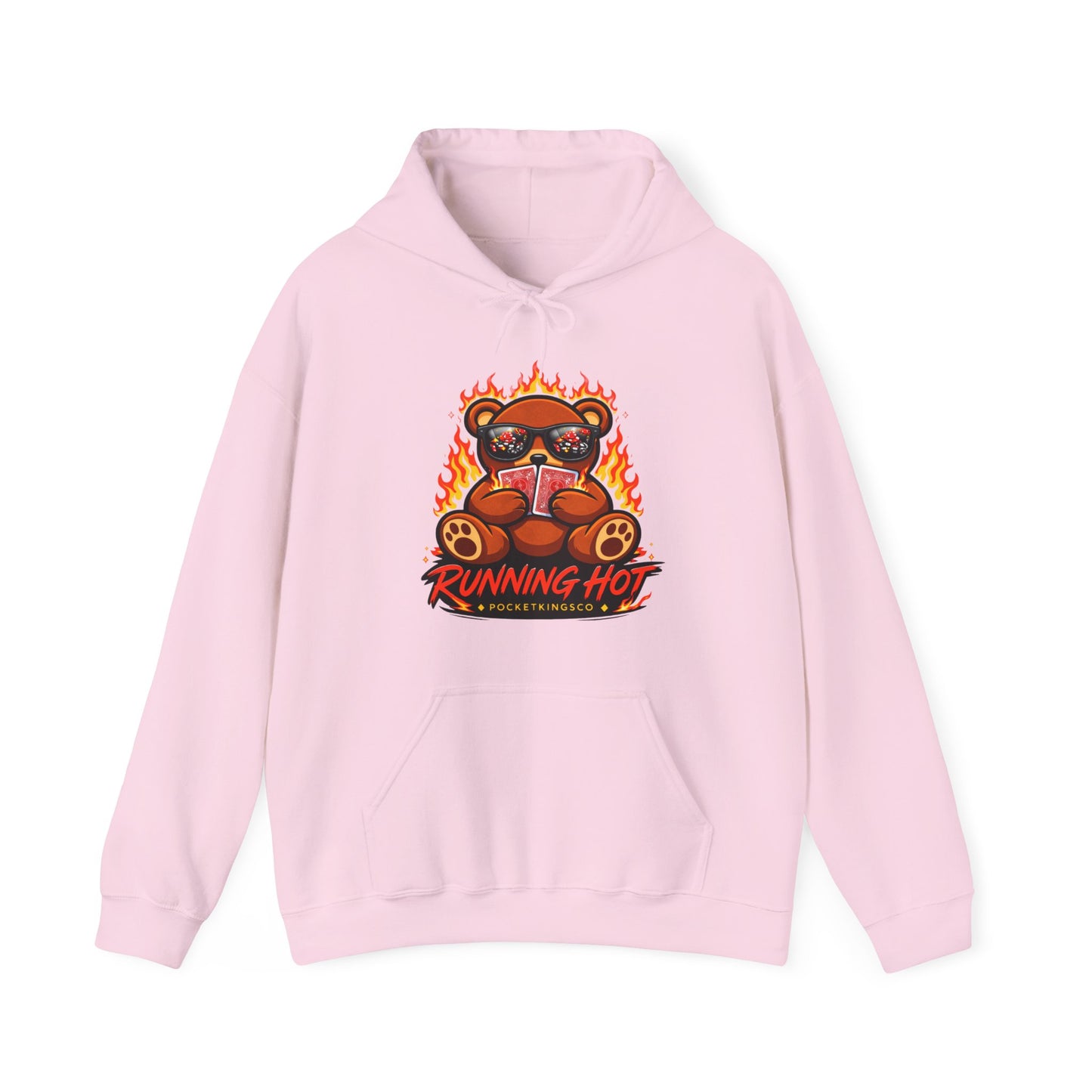 RUNNING HOT Teddy Hoodie  | PocketKingsCo Premium Poker Streetwear