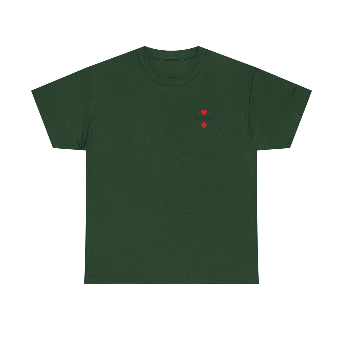 PocketKingsCo Poker Suits Logo T-Shirt – Minimal Left Chest Design