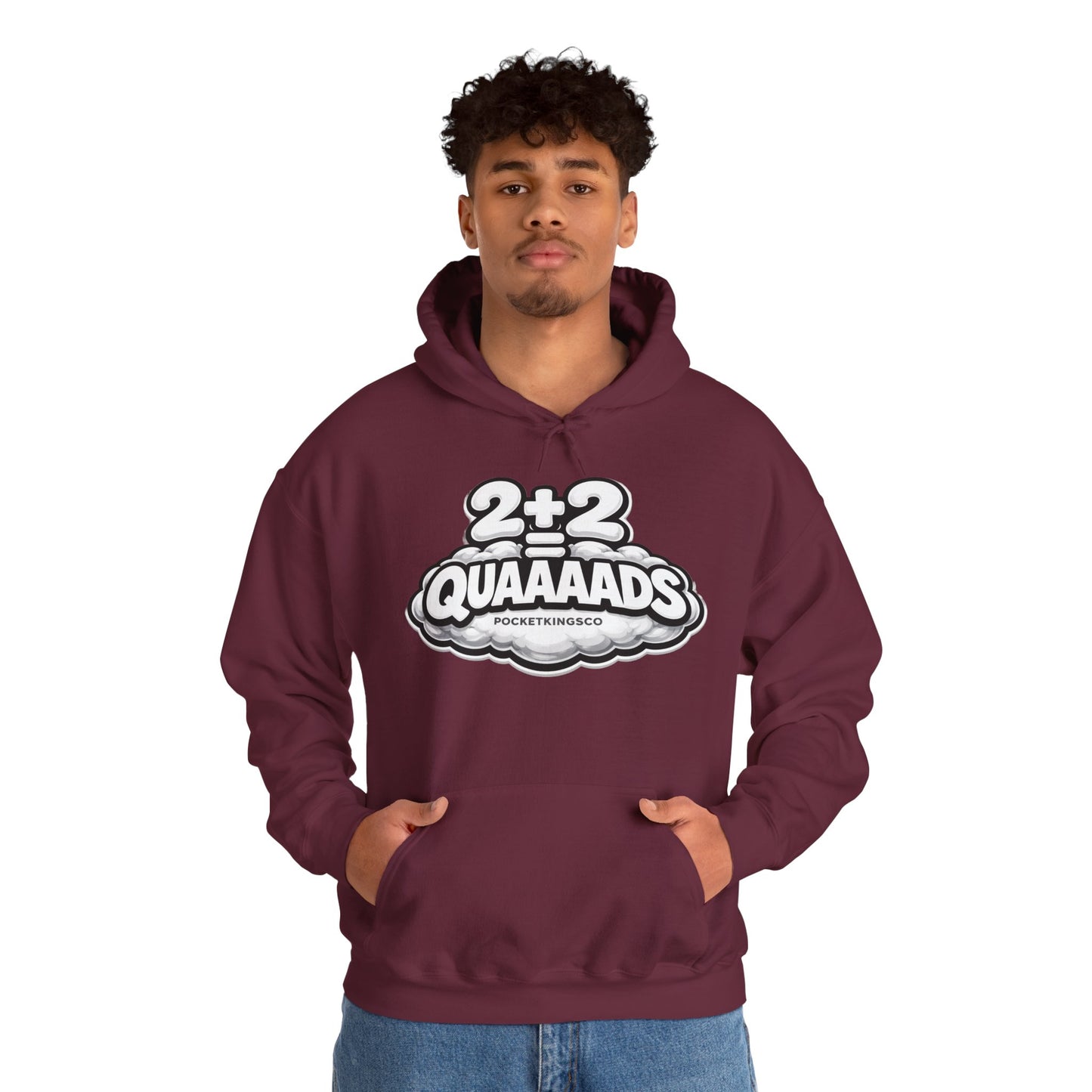 2+2 = QUAAAADS | PocketKingsCo Poker Hoodie