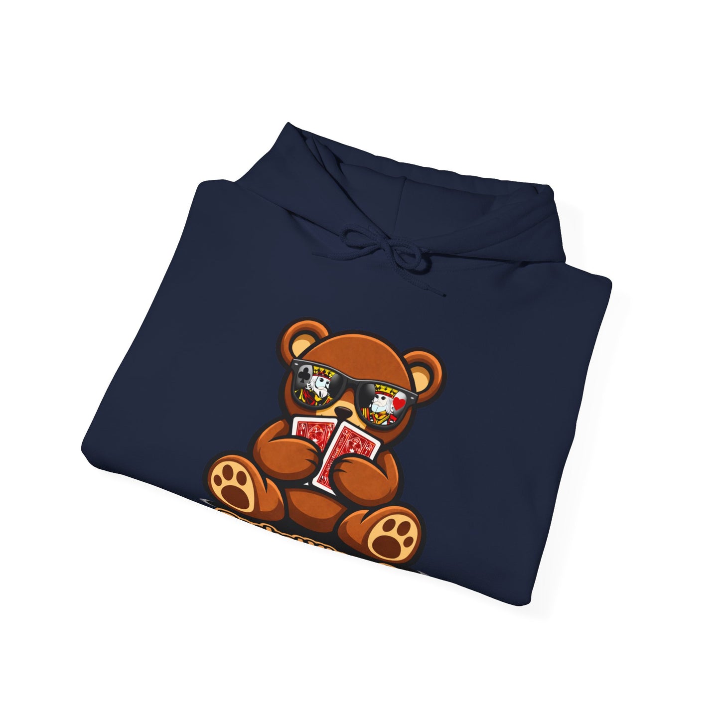 High Roller Teddy – Poker Graphic Hoodie | Pocket Kings Co