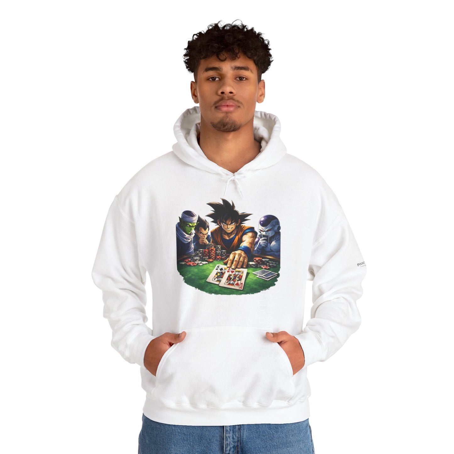 Saiyan Hoodie – Dragon Ball Inspired Poker Graphic | PocketKingsCo