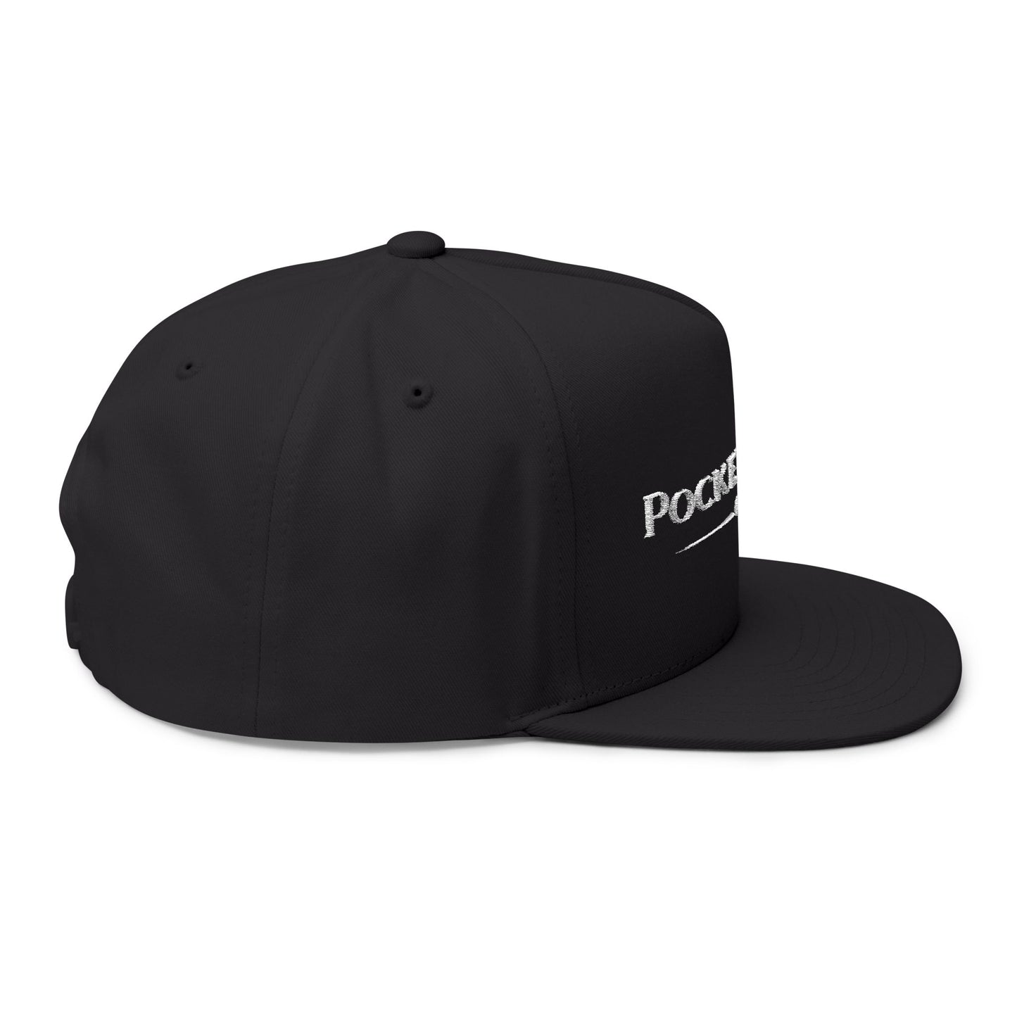 PocketKing's Co. Embroidered Flat Bill Cap