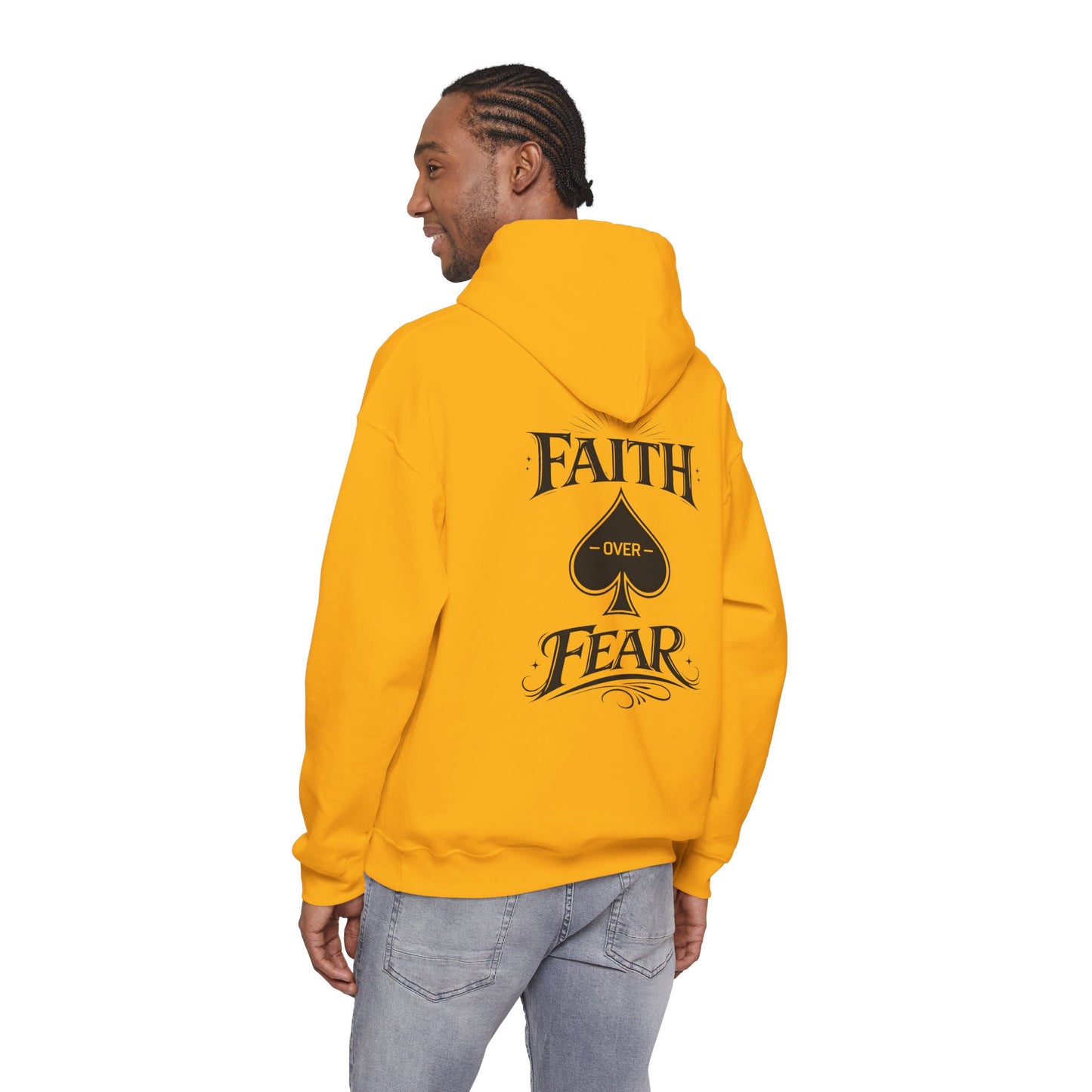 Faith Over Fear Back Print Hoodie – PocketKingsCo Poker Lifestyle