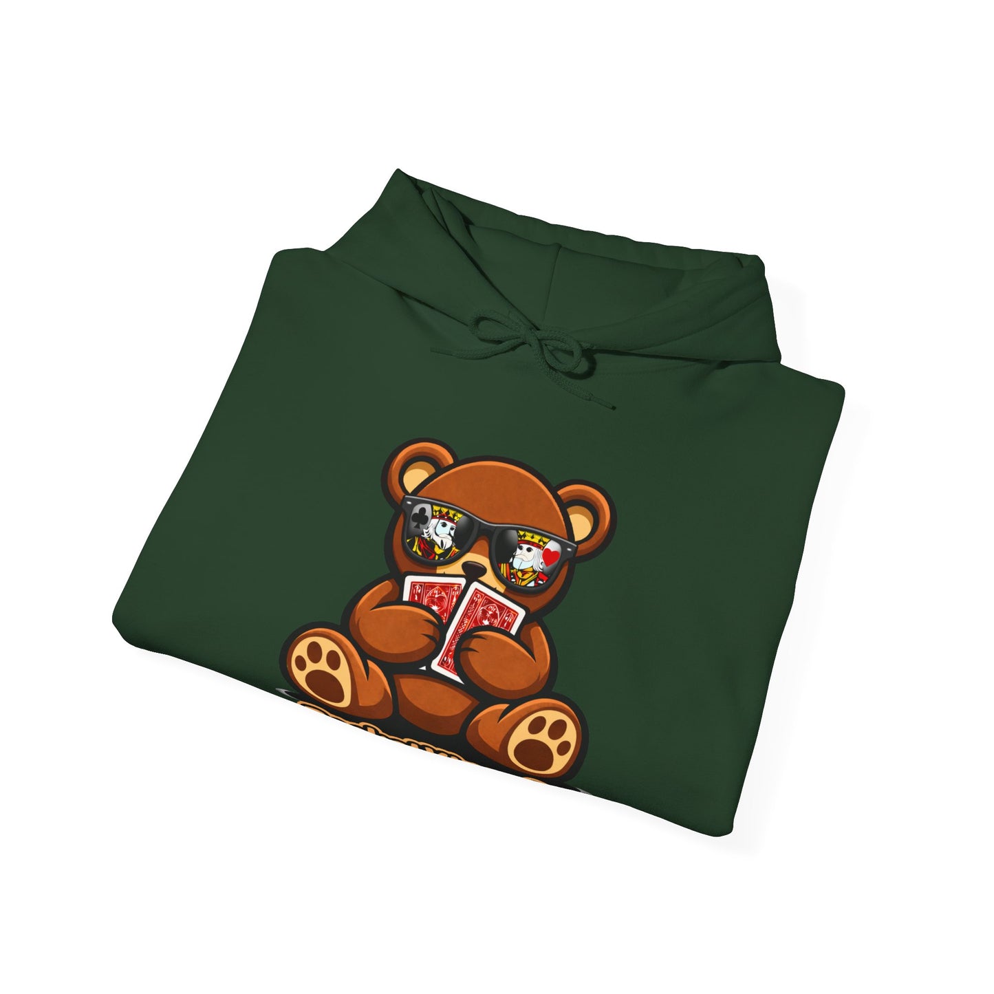 High Roller Teddy – Poker Graphic Hoodie | Pocket Kings Co