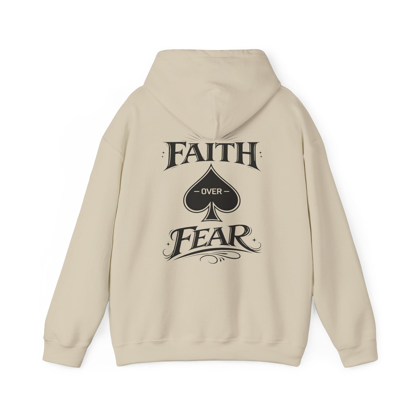 Faith Over Fear Back Print Hoodie – PocketKingsCo Poker Lifestyle
