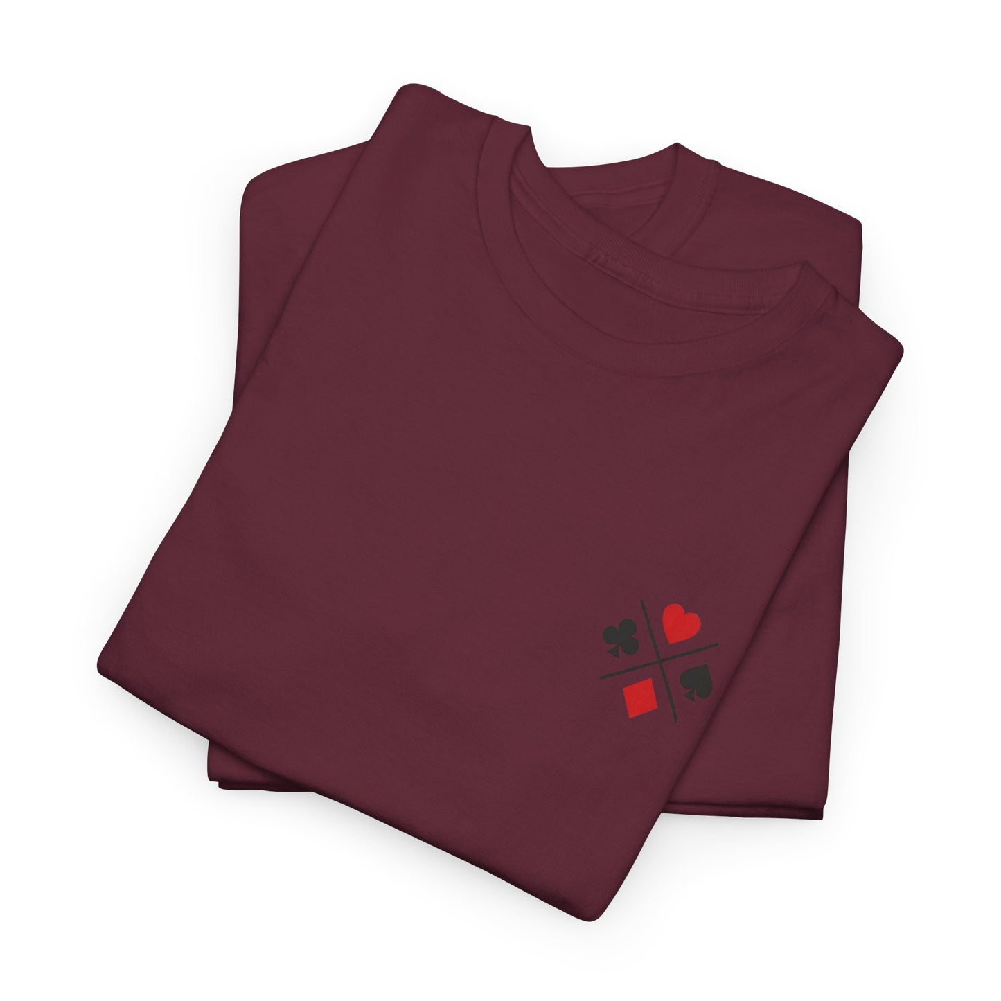 PocketKingsCo Poker Suits Logo T-Shirt – Minimal Left Chest Design