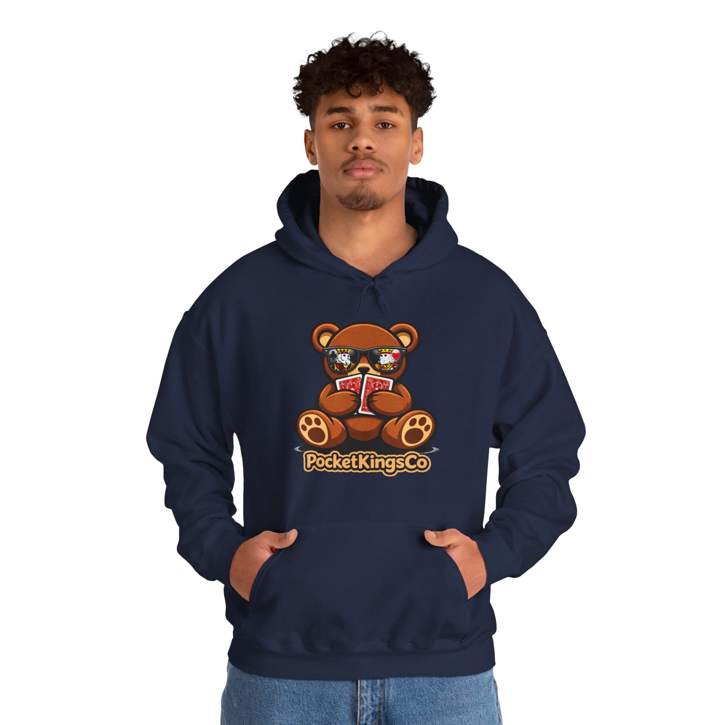 High Roller Teddy – Poker Graphic Hoodie | Pocket Kings Co
