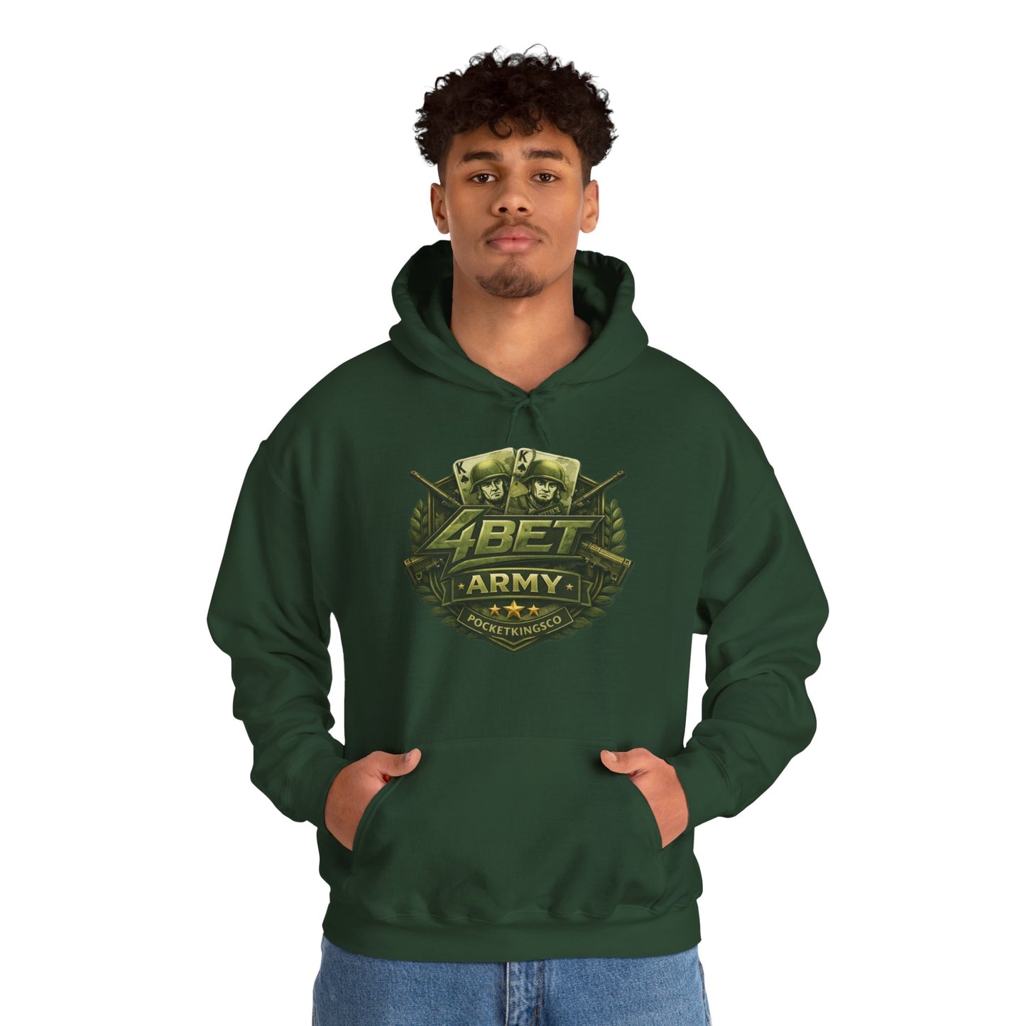 4Bet Army Hoodie – PocketKingsCo Poker
