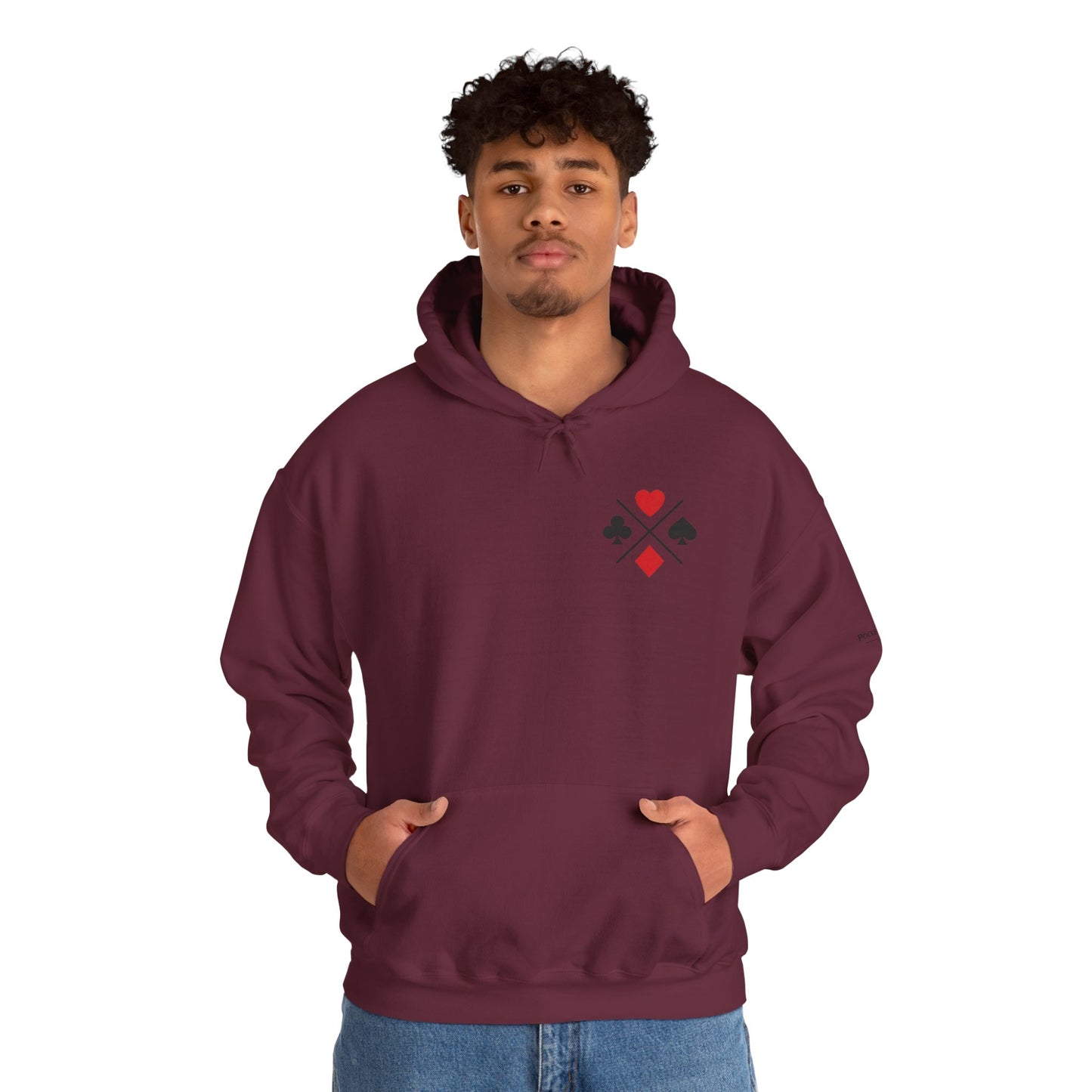 PocketKingsCo Poker Suits Hoodie – Minimal Poker Lifestyle Streetwear