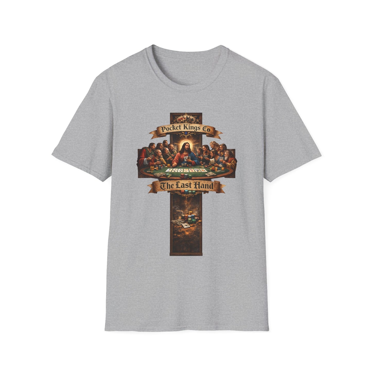 ''The Last Hand'' Poker T-Shirt – PocketKingsCo Faith & Poker Edition