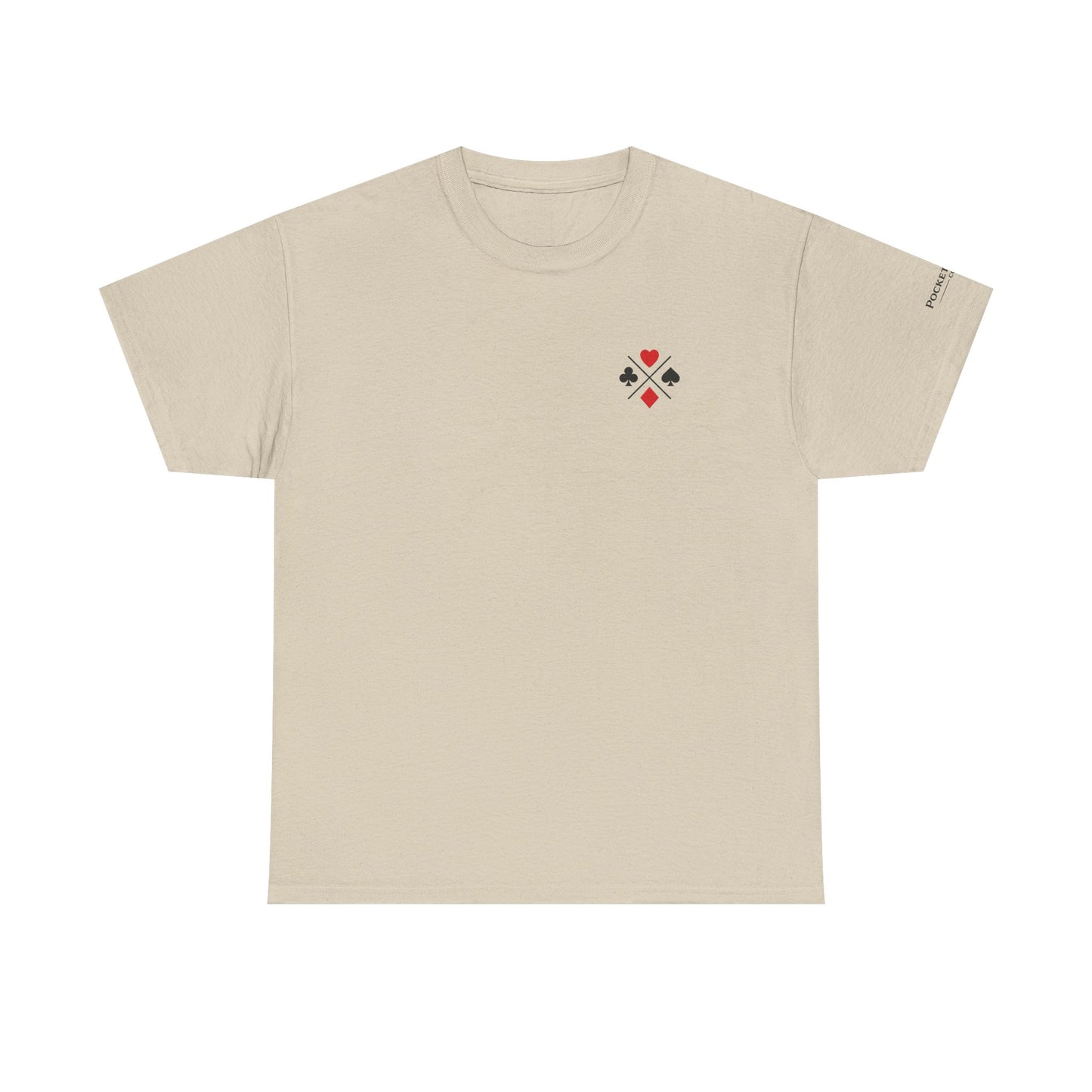 PocketKingsCo Poker Suits Logo T-Shirt – Minimal Left Chest Design
