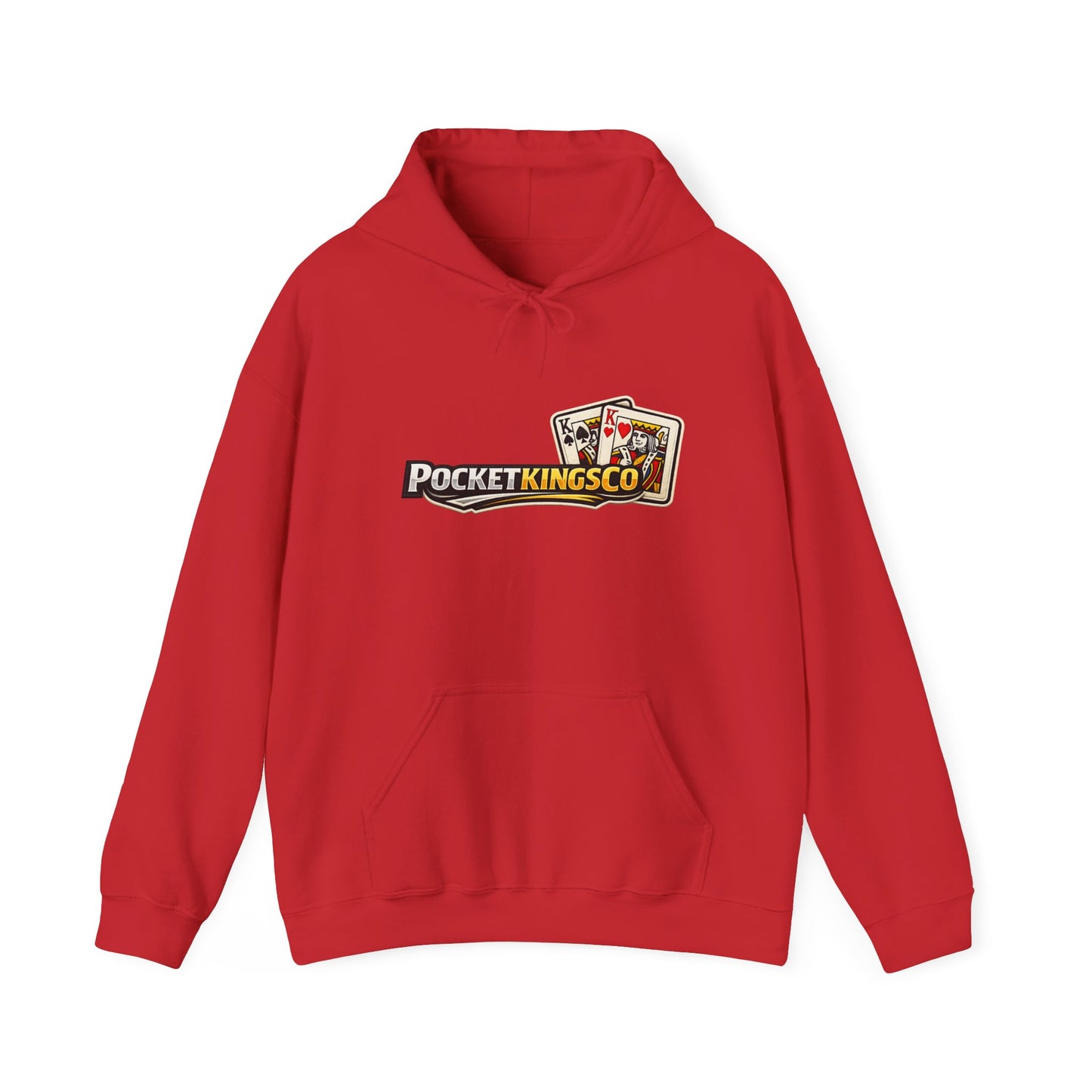 Pocket Kings Co. Logo Hoodie — Retro Playing Cards Graphic Sweatshirt