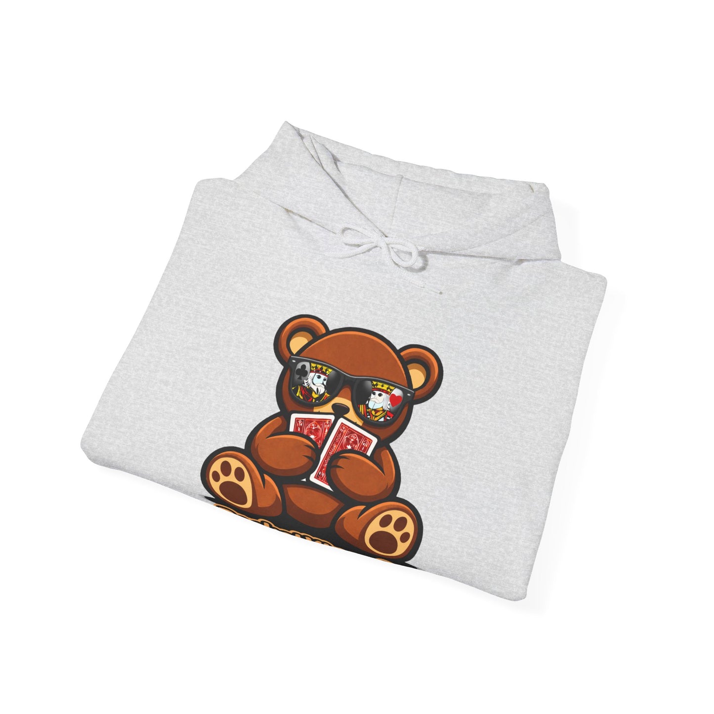 High Roller Teddy – Poker Graphic Hoodie | Pocket Kings Co
