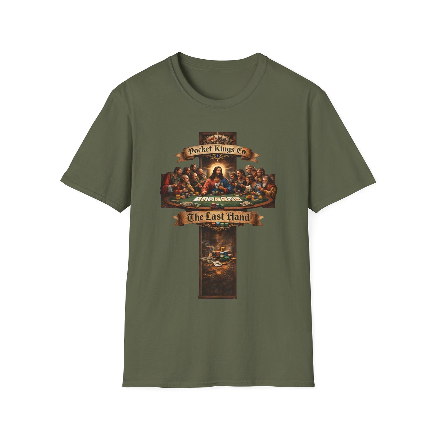 ''The Last Hand'' Poker T-Shirt – PocketKingsCo Faith & Poker Edition