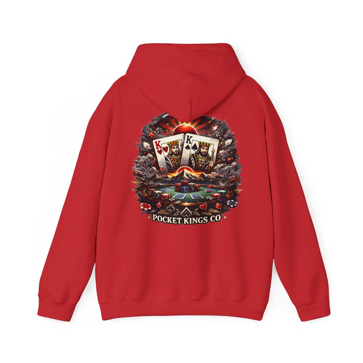 Rising Kings Hoodie – Poker Sunrise Back Graphic | PocketKingsCo