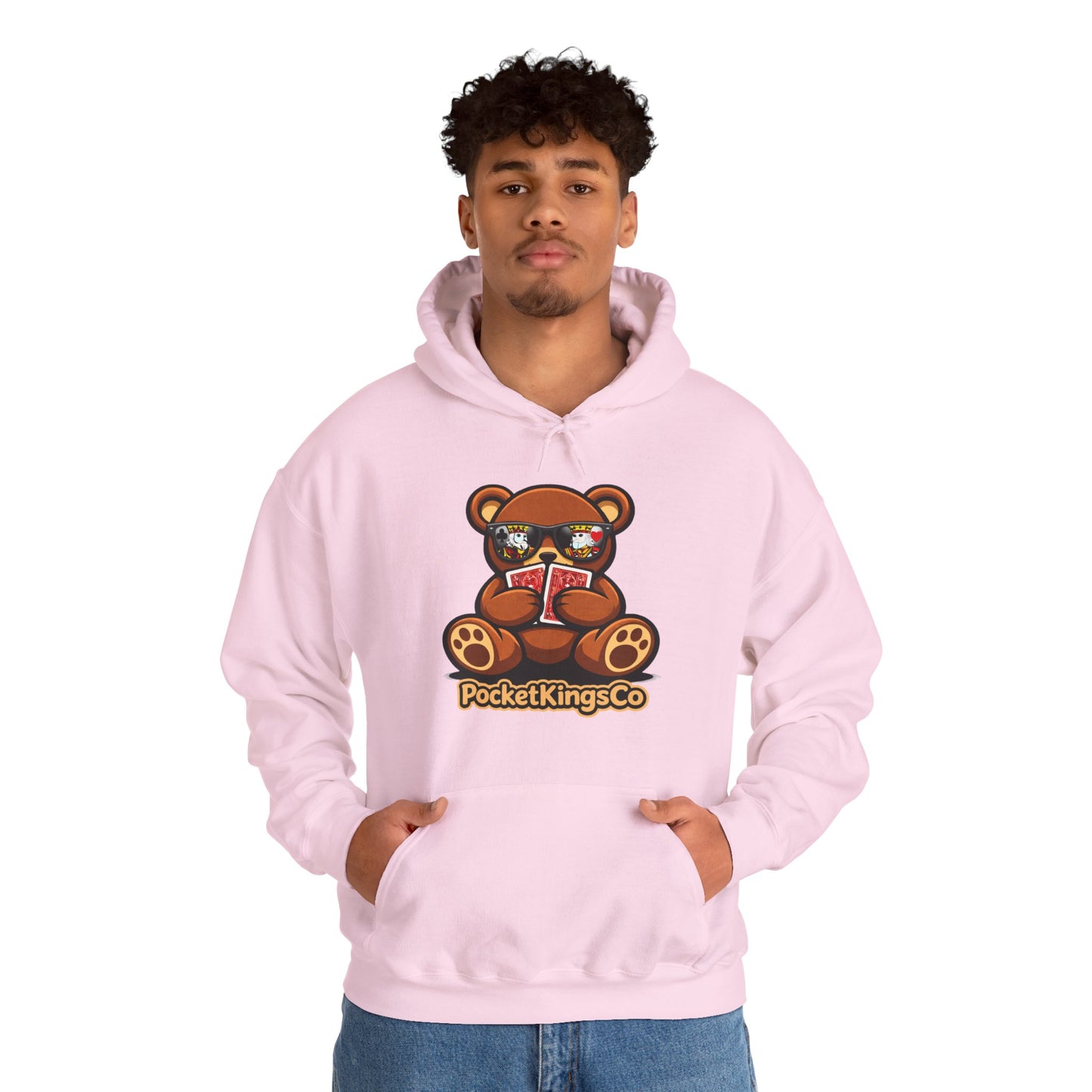 High Roller Teddy – Poker Graphic Hoodie | Pocket Kings Co