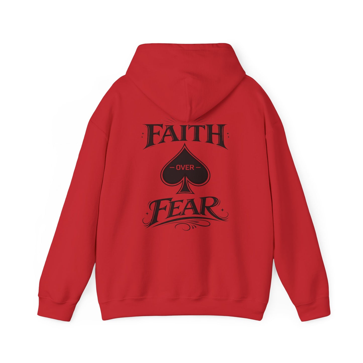 Faith Over Fear Back Print Hoodie – PocketKingsCo Poker Lifestyle