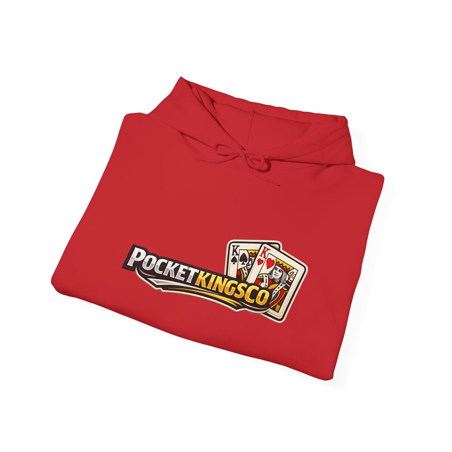 Pocket Kings Co. Logo Hoodie — Retro Playing Cards Graphic Sweatshirt