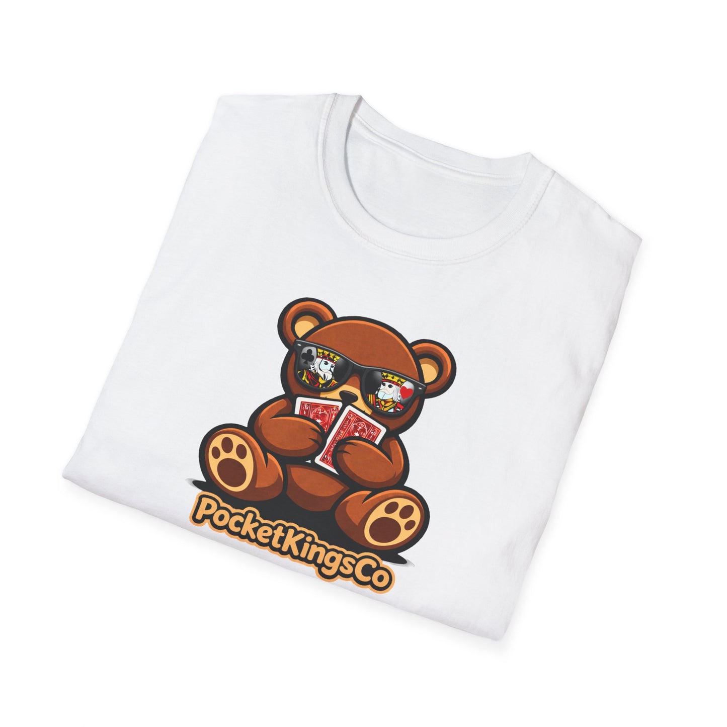High Roller Teddy – Poker Graphic T-Shirt | Pocket Kings Co
