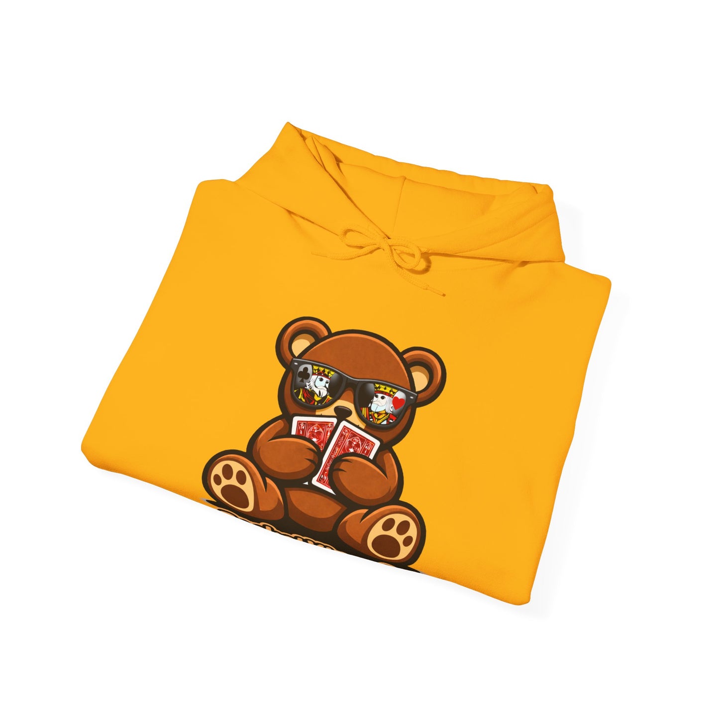 High Roller Teddy – Poker Graphic Hoodie | Pocket Kings Co