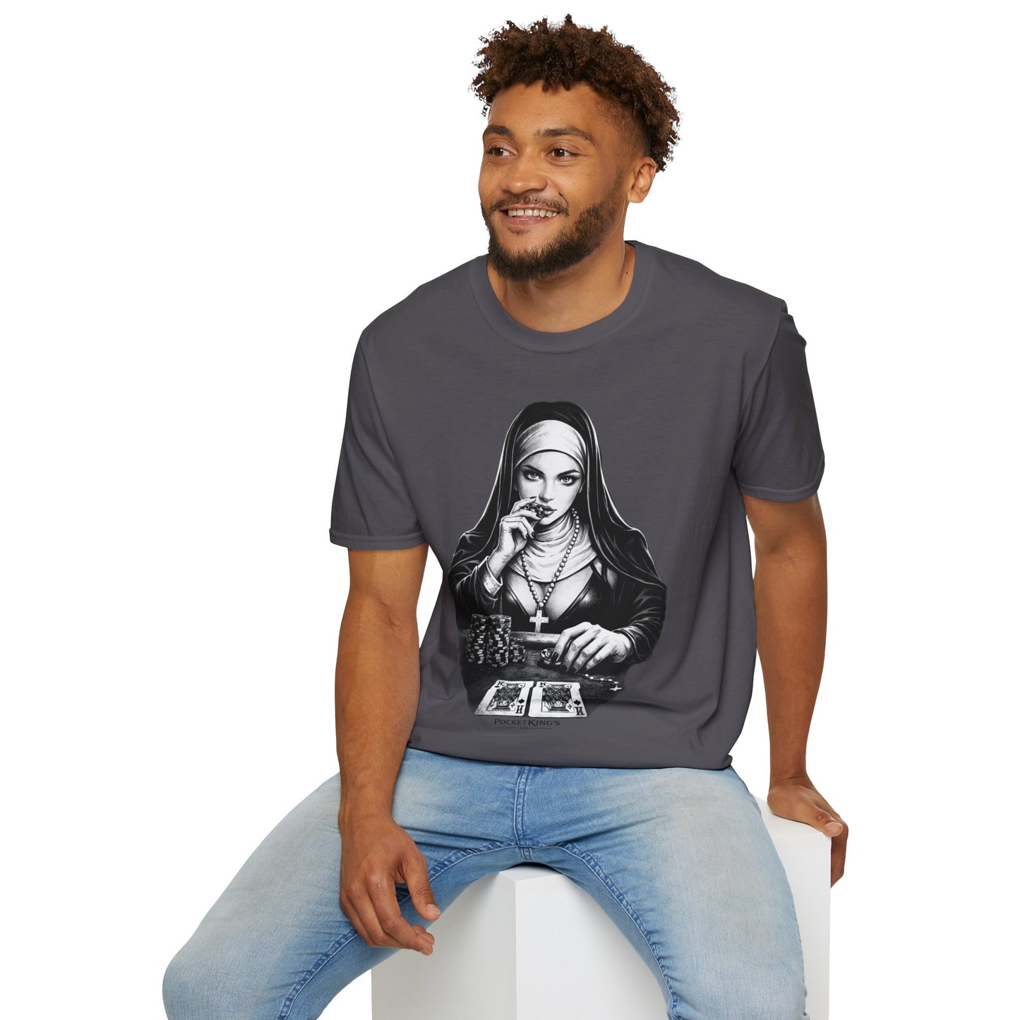 Pocket Kings Nun T-Shirt – Temptation PocketKingsCo Design