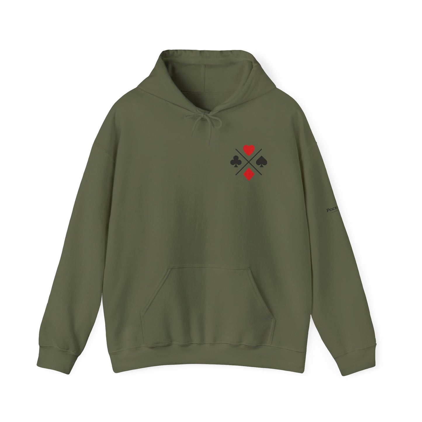 PocketKingsCo Poker Suits Hoodie – Minimal Poker Lifestyle Streetwear
