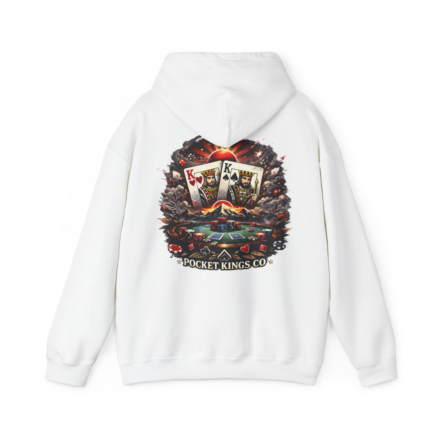 Rising Kings Hoodie – Poker Sunrise Back Graphic | PocketKingsCo