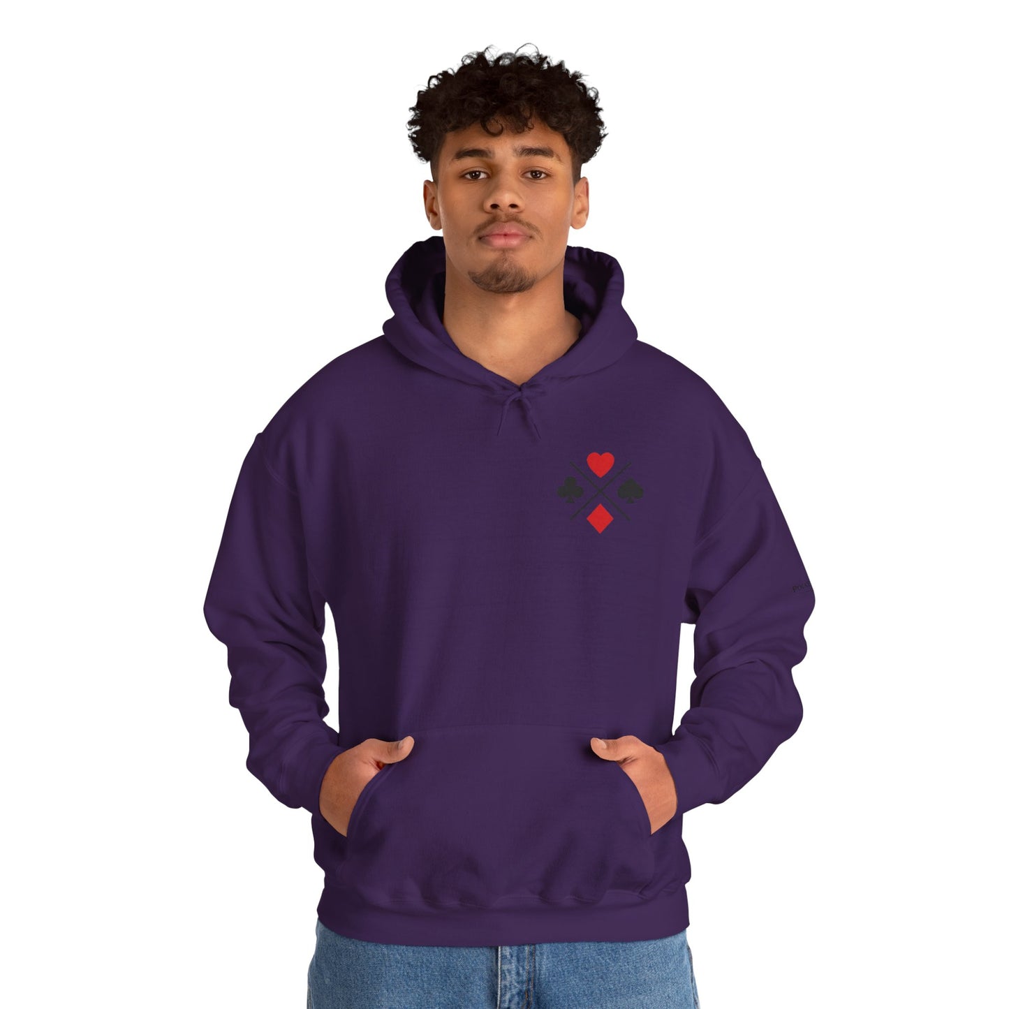 PocketKingsCo Poker Suits Hoodie – Minimal Poker Lifestyle Streetwear