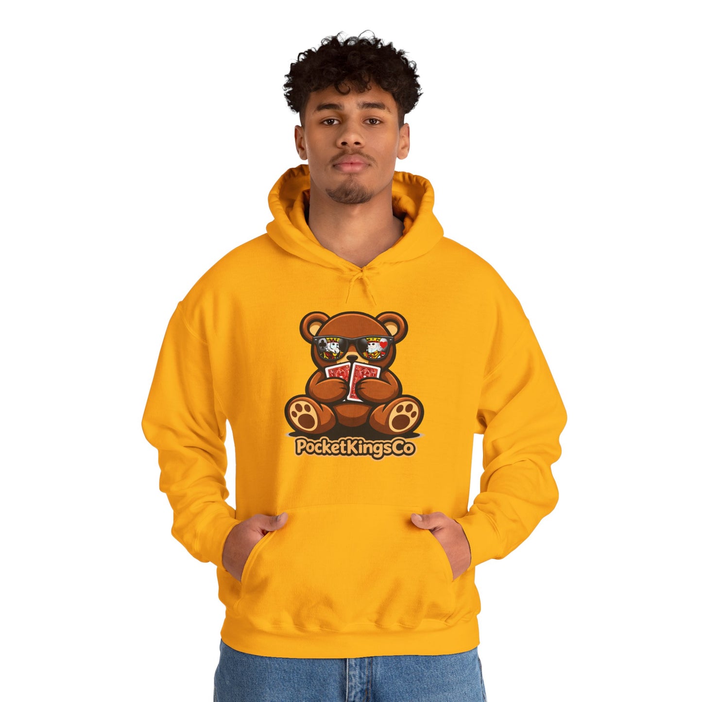 High Roller Teddy – Poker Graphic Hoodie | Pocket Kings Co