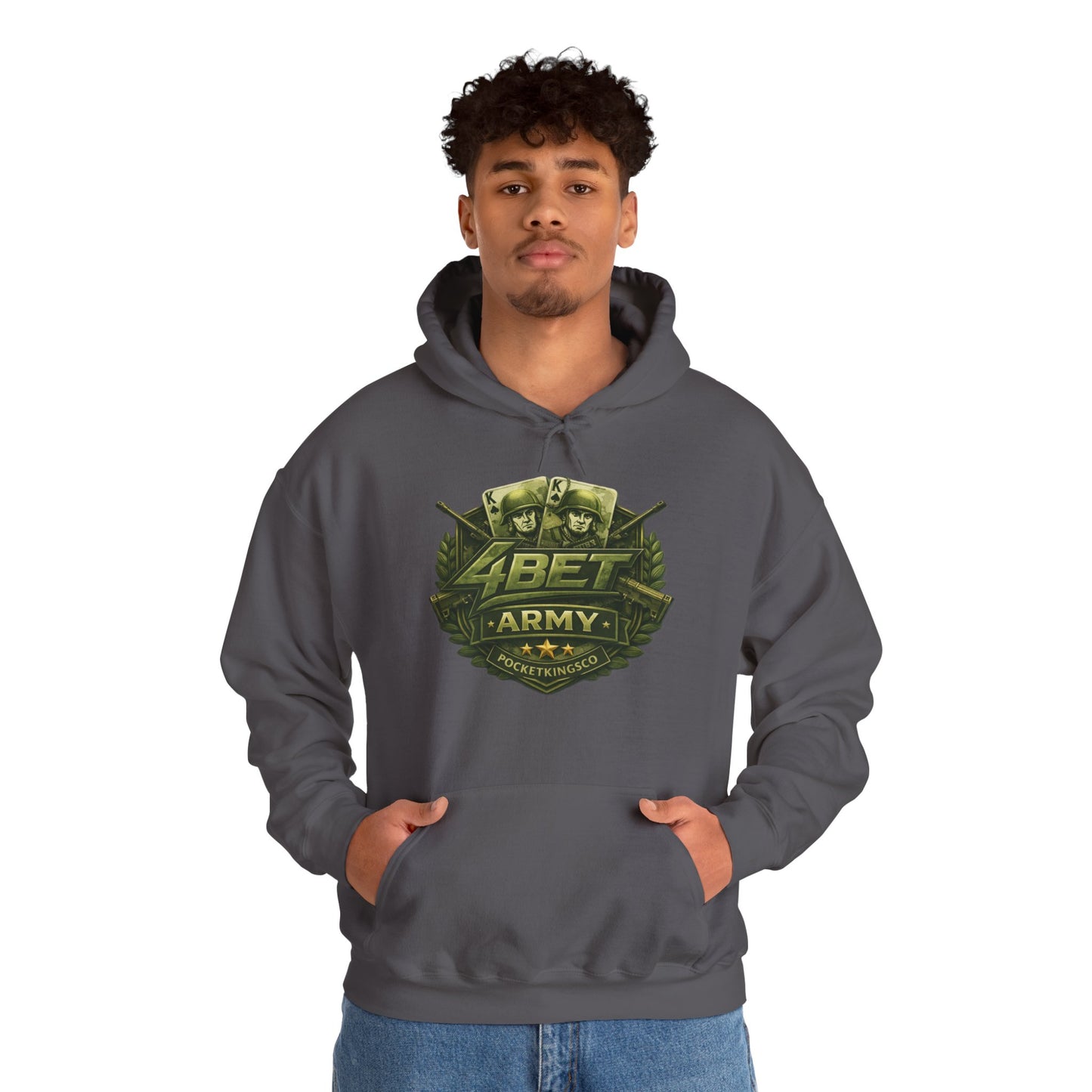 4Bet Army Hoodie – PocketKingsCo Poker
