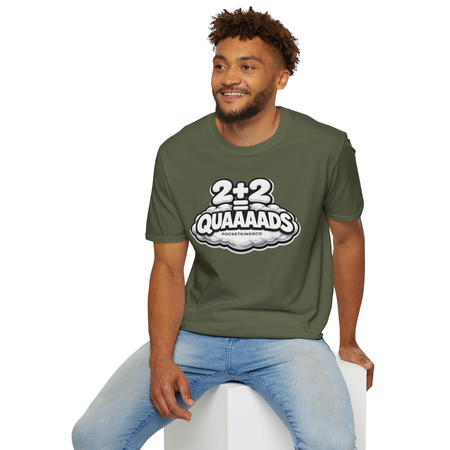 2+2 = QUAAAADS | PocketKingsCo Poker T-Shirt