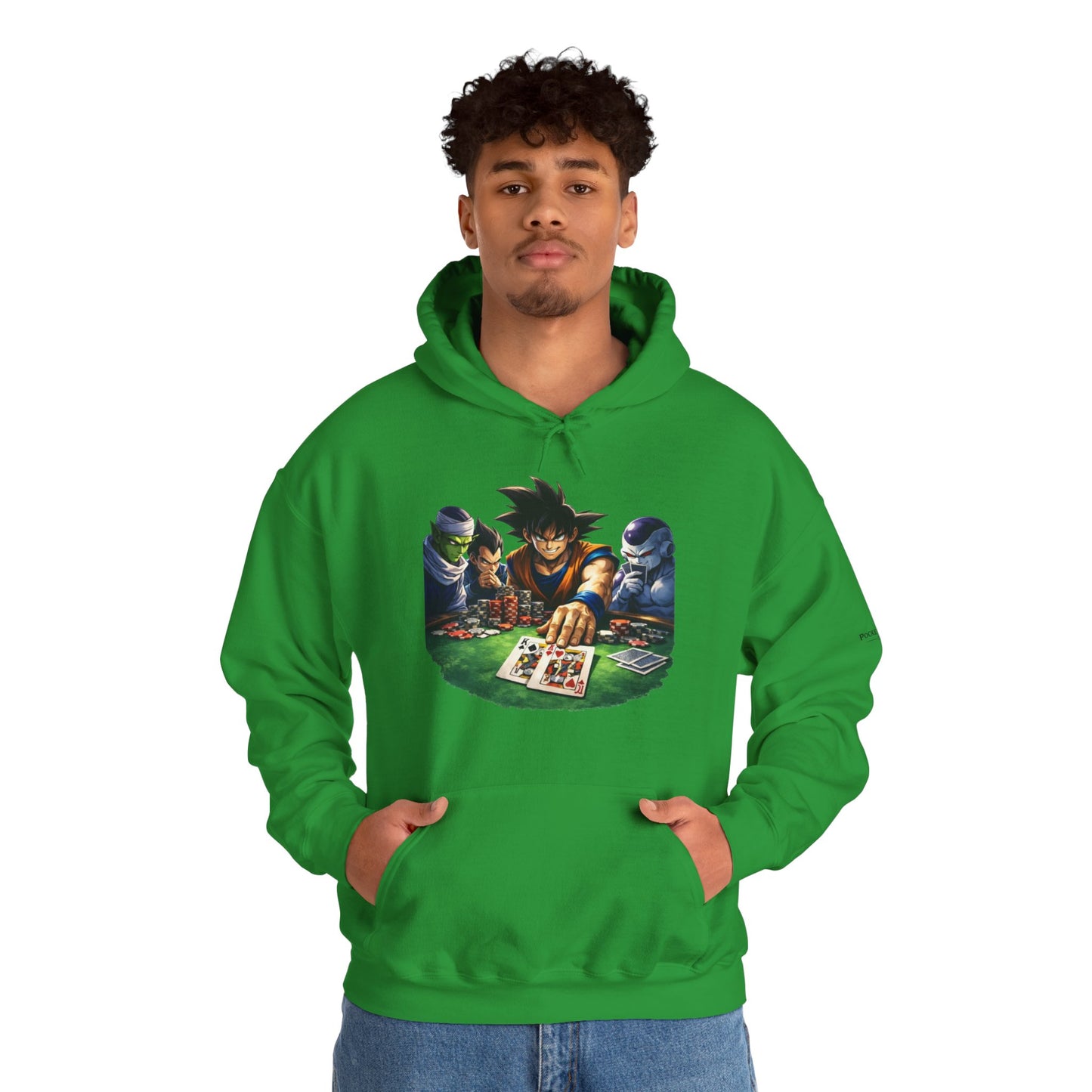 Saiyan Hoodie – Dragon Ball Inspired Poker Graphic | PocketKingsCo
