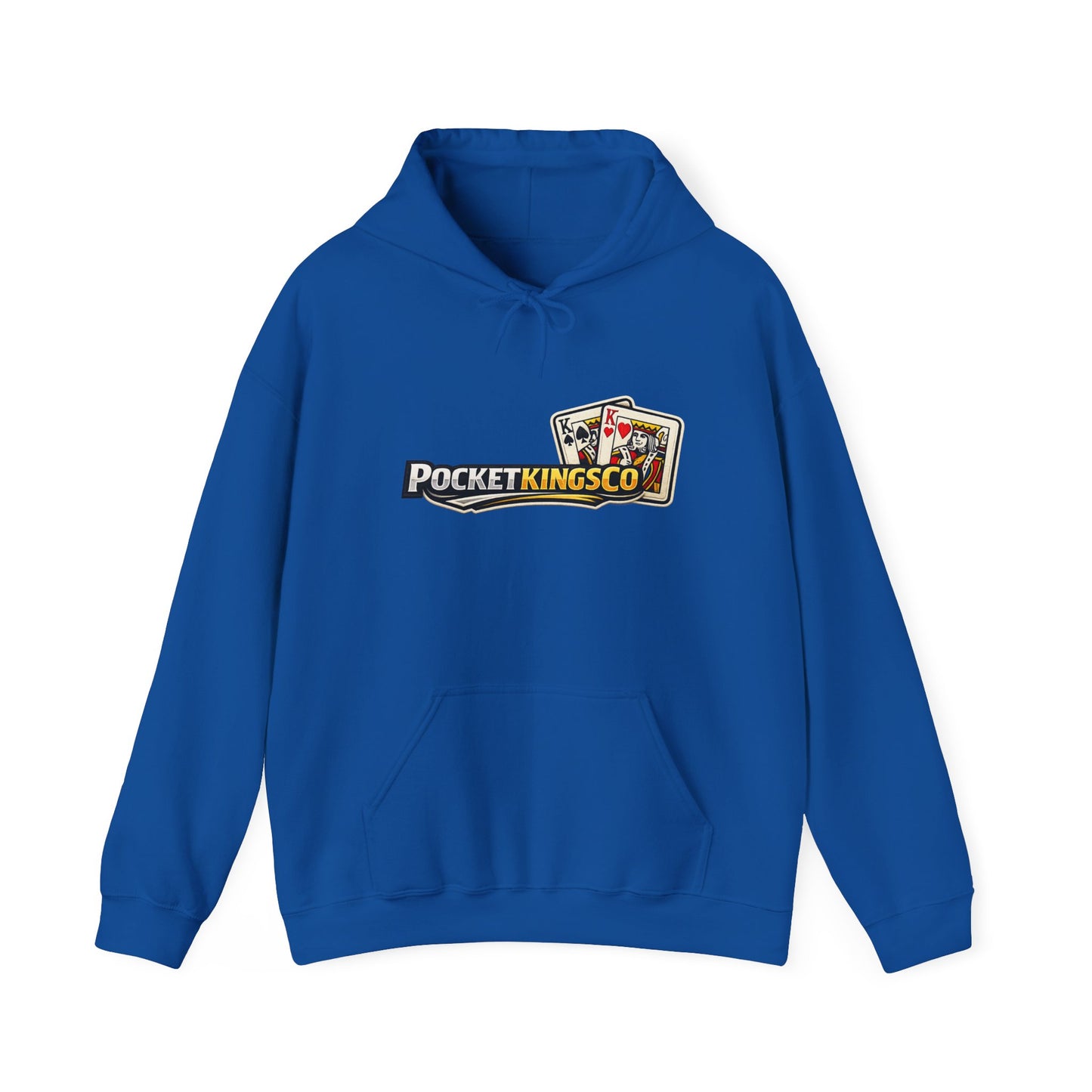 Pocket Kings Co. Logo Hoodie — Retro Playing Cards Graphic Sweatshirt