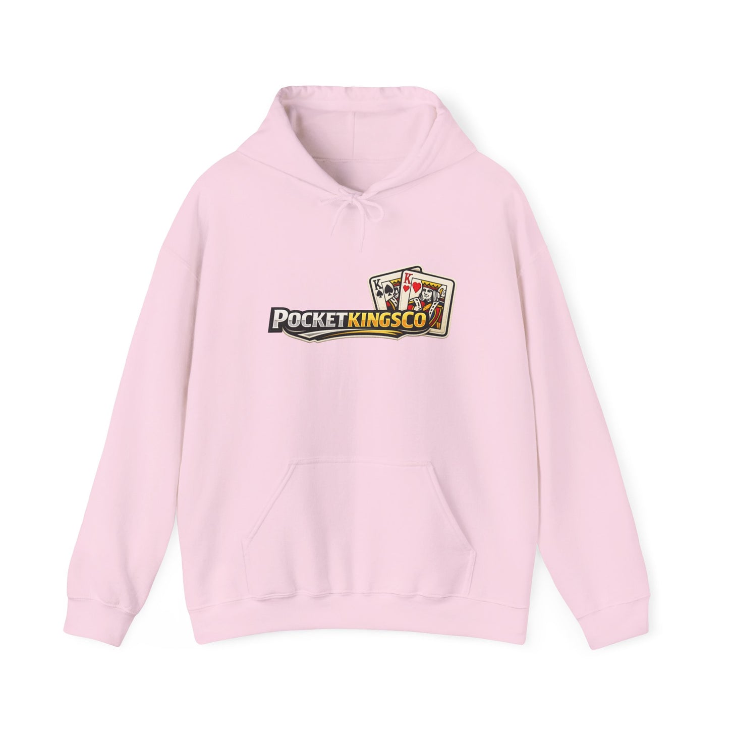 Pocket Kings Co. Logo Hoodie — Retro Playing Cards Graphic Sweatshirt