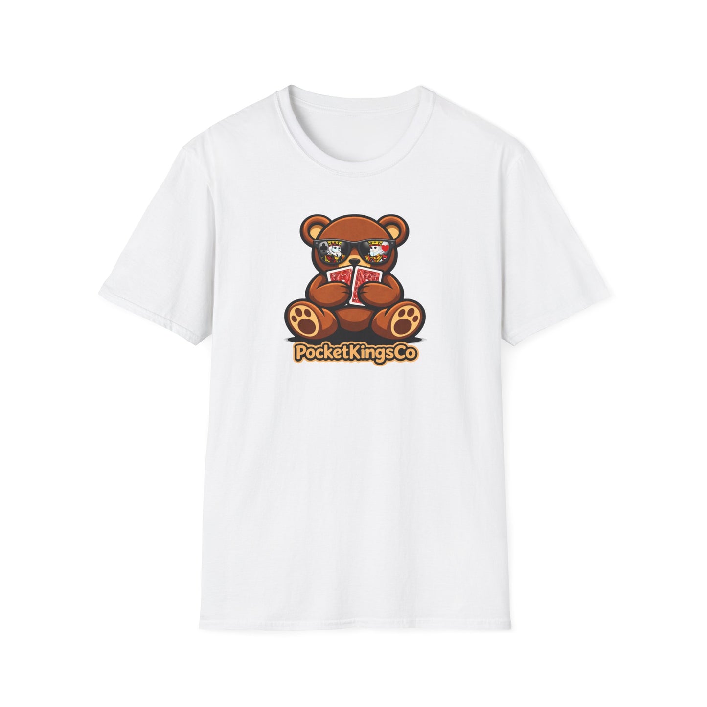 High Roller Teddy – Poker Graphic T-Shirt | Pocket Kings Co