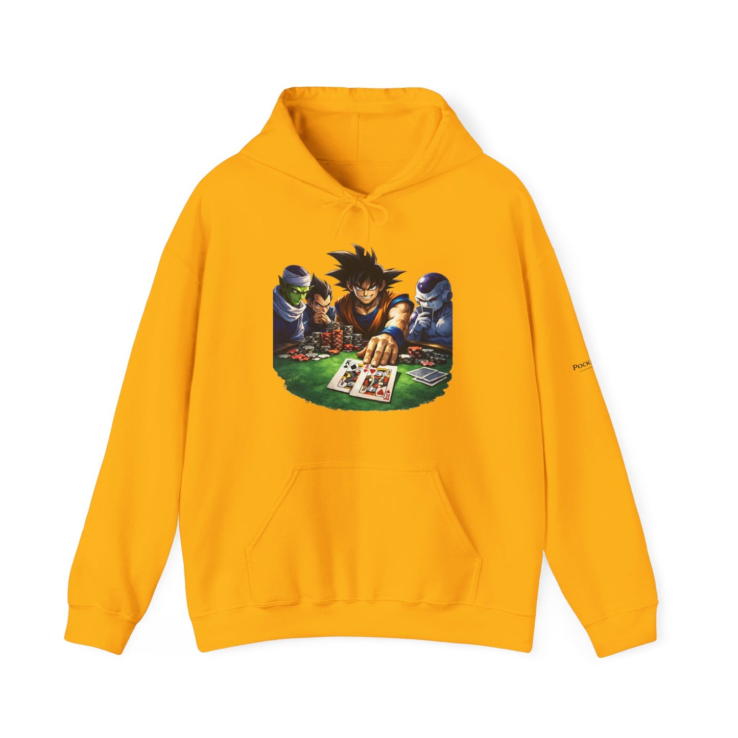 Saiyan Hoodie – Dragon Ball Inspired Poker Graphic | PocketKingsCo
