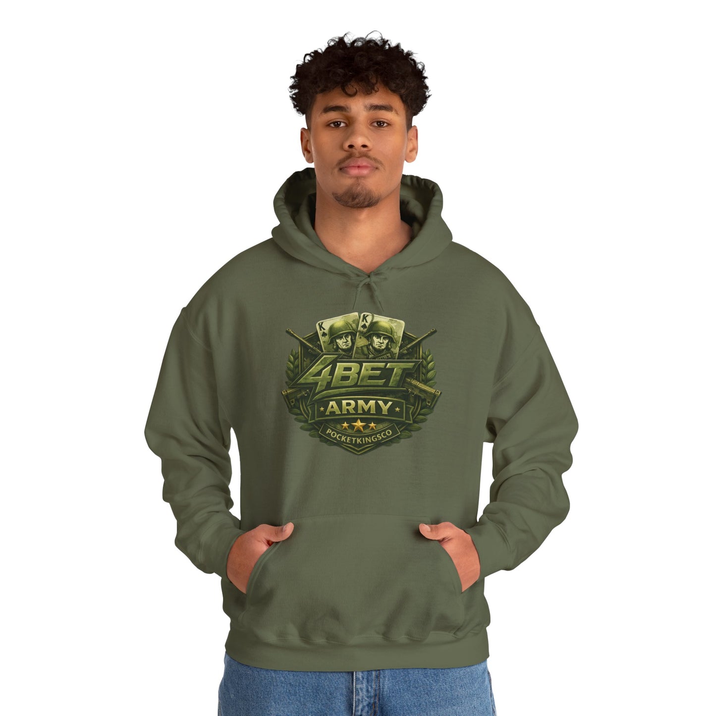 4Bet Army Hoodie – PocketKingsCo Poker