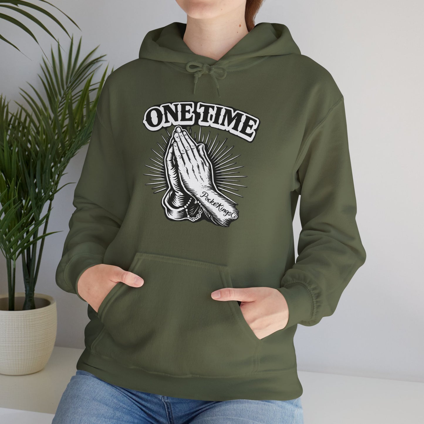One Time PocketKingsCo Poker Mindset Hoodie